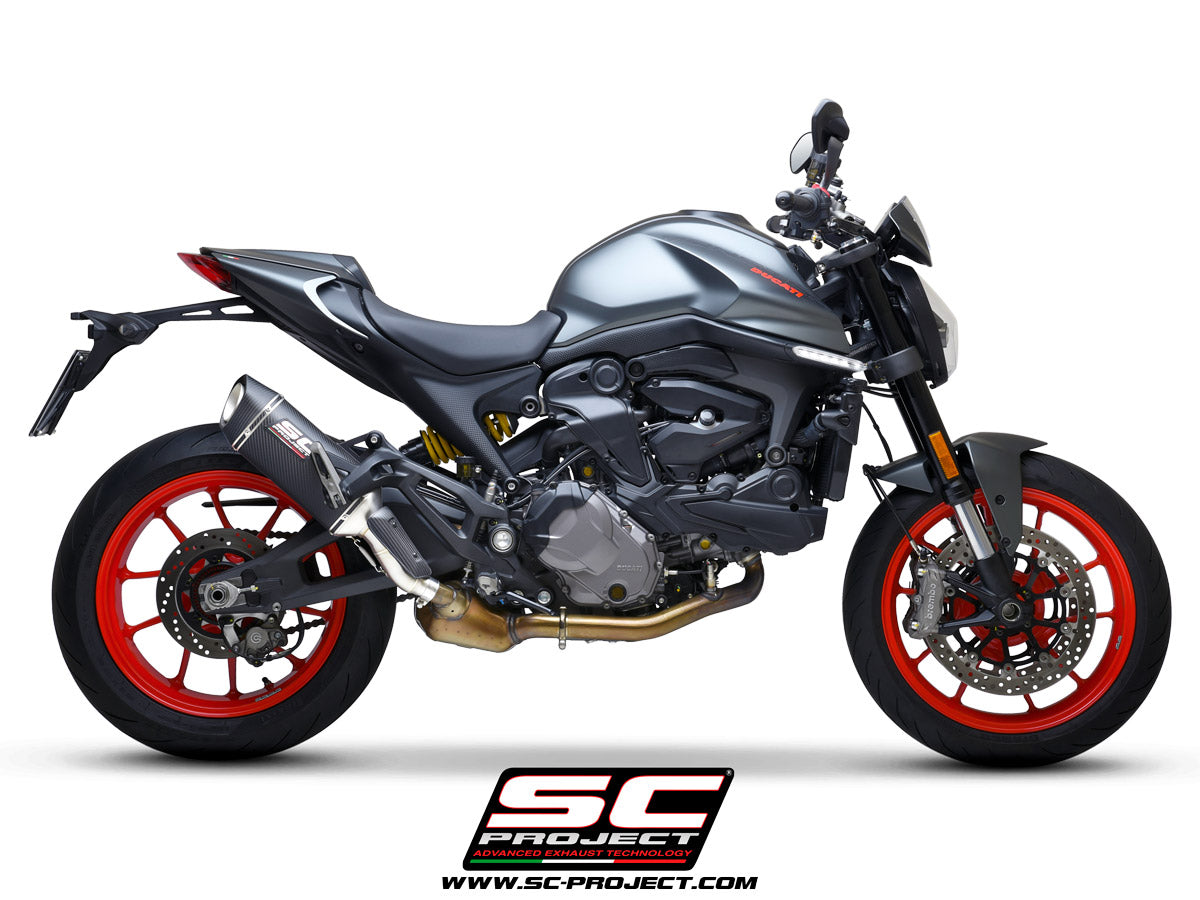 SC-Project SC1-S uitlaatdemper carbon Ducati Monster 950+ (Plus) (2021-2025)