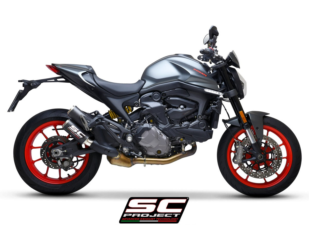 SC Project Twin CR-T T-T Échappement du carbone Ducati Monster 937 2021+