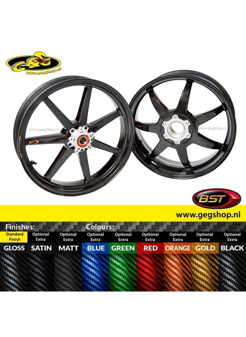 BST Carbon Achtervelg Diamond TEK 5,5 x 17" Suzuki GSXR600 1997 - 2003