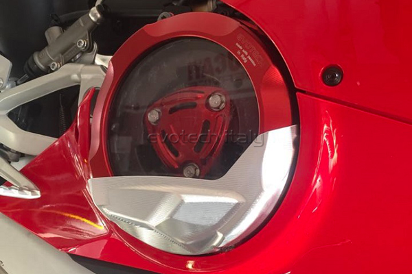 EVOTECH Motordeksel Plate de protection Plaque à droite-Panigale V4 (tous les modèles)