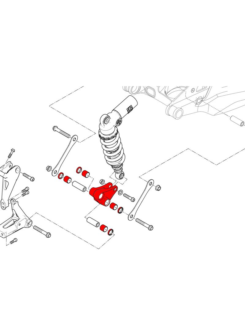 Rocker Arm Rear Suspension Ducati Panigale V4 2018+