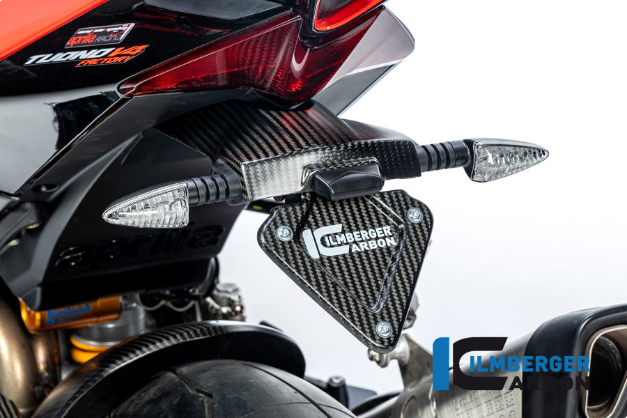 Support de plaque d'immatriculation Matt Carbon Aprilia RSV4 (2021+)