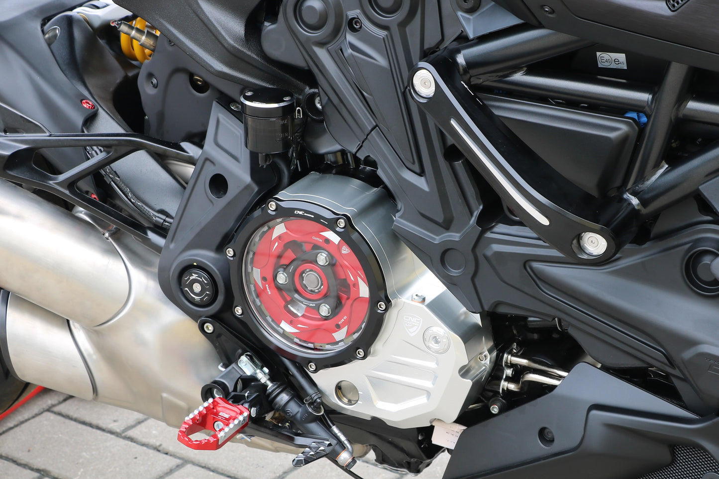 Caps de curseur de cadre Bicolore (4 pcs.) - Ducati xdivelt 1262 2016+ Ducati xdivev (2016-2017)