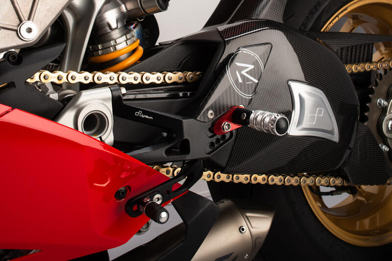 Curseur en aluminium pour les protecteurs Lightch Carbon Achterbrug Ducati Panigale V4 (2018-2024)