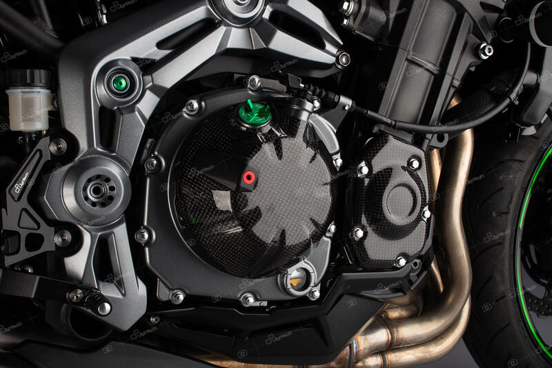 Couvercle de couvercle d'embrayage en carbone LightEch (brillant) Kawasaki Z900 SE (2022-2024)