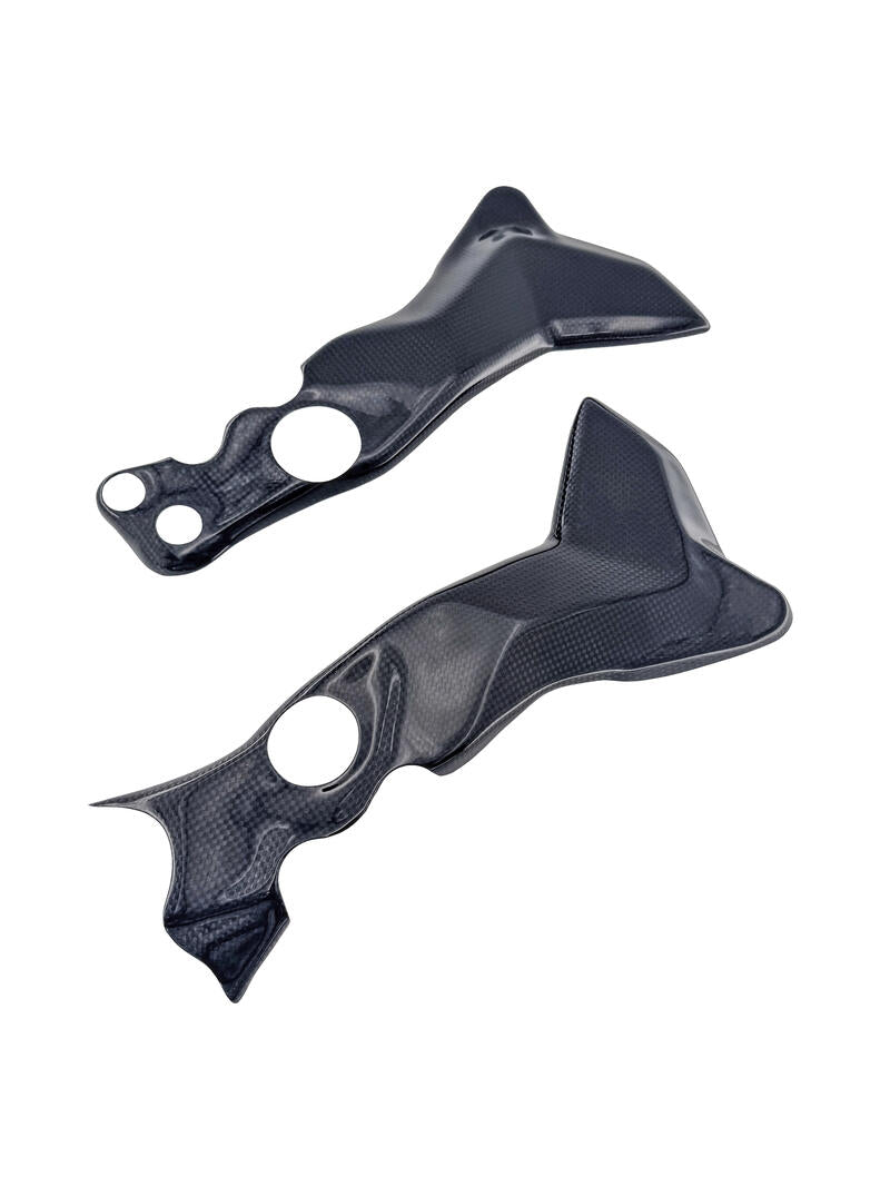 Lightech carbon frame beschermers (2 st.) (glanzend) Yamaha R7 (2026+)