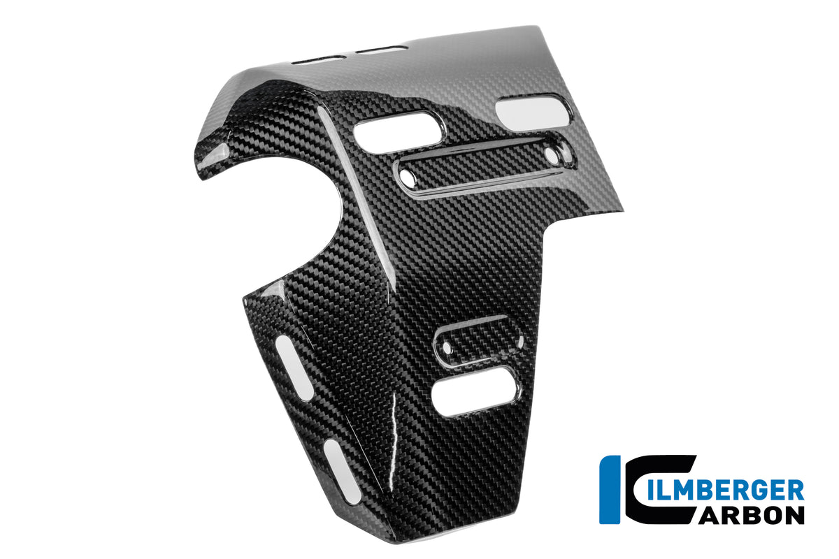 Panneau latéral de radiateur gauche avec points de fixation pour valises latérales Carbone brillant BMW R1300GS Adventure Triple Black (2024+)