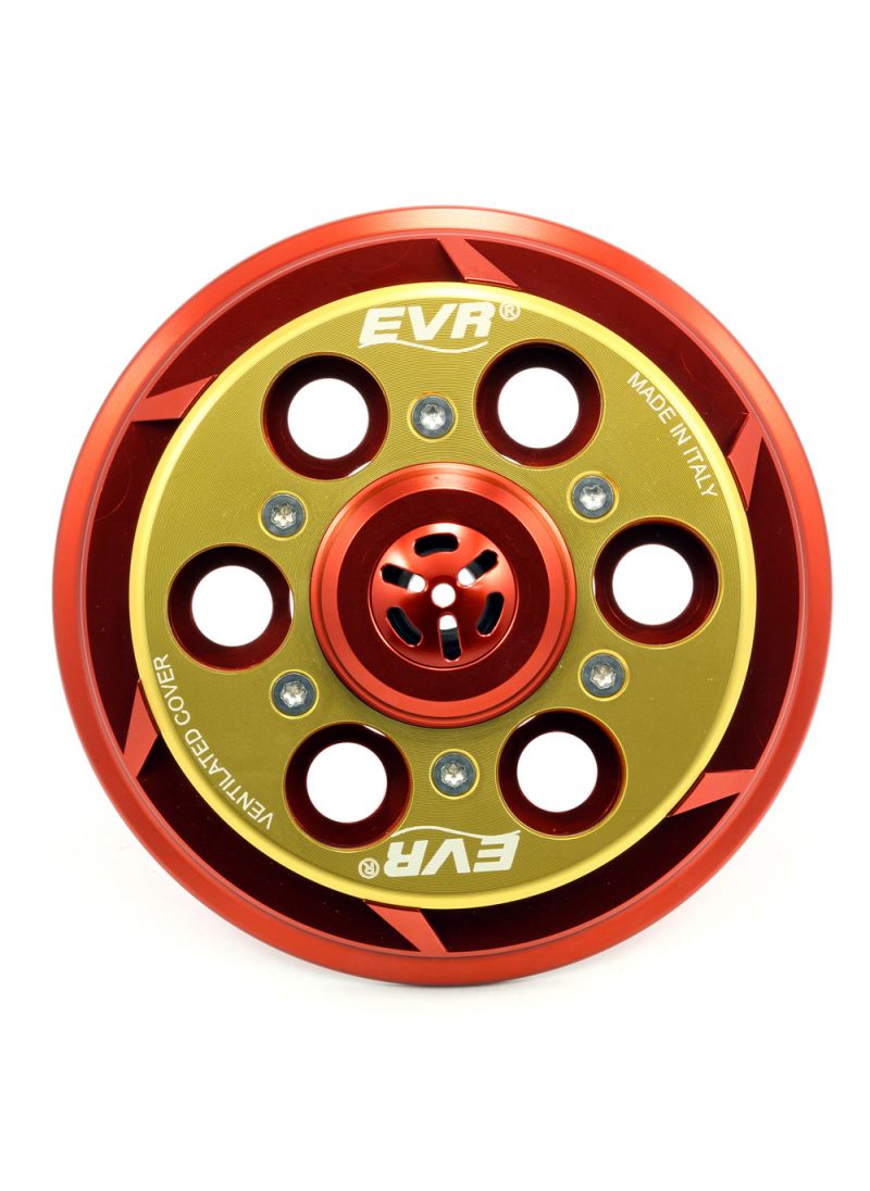 EVR geventileerde Drukplaat Koppeling - basis rood / goudkleurige topplaat Ducati Hypermotard 1100 EVO (2010-2012)