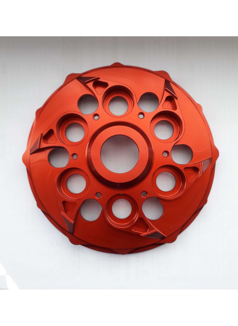 EVR Anti-clank basisplaat voor anti-clank drukplaat - Rood Ducati Hypermotard 1100 (2007-2012)