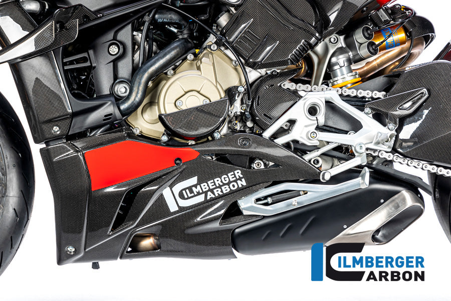 Bellypan côté gauche Glossy Carbon Streetfighter V4 / V4S Ducati Streetfighter V4 (2020-2022)