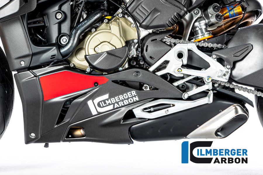 Bellypan côté gauche Matt Carbon Streetfighter V4 / V4S Ducati Streetfighter V4 SP (2022+)