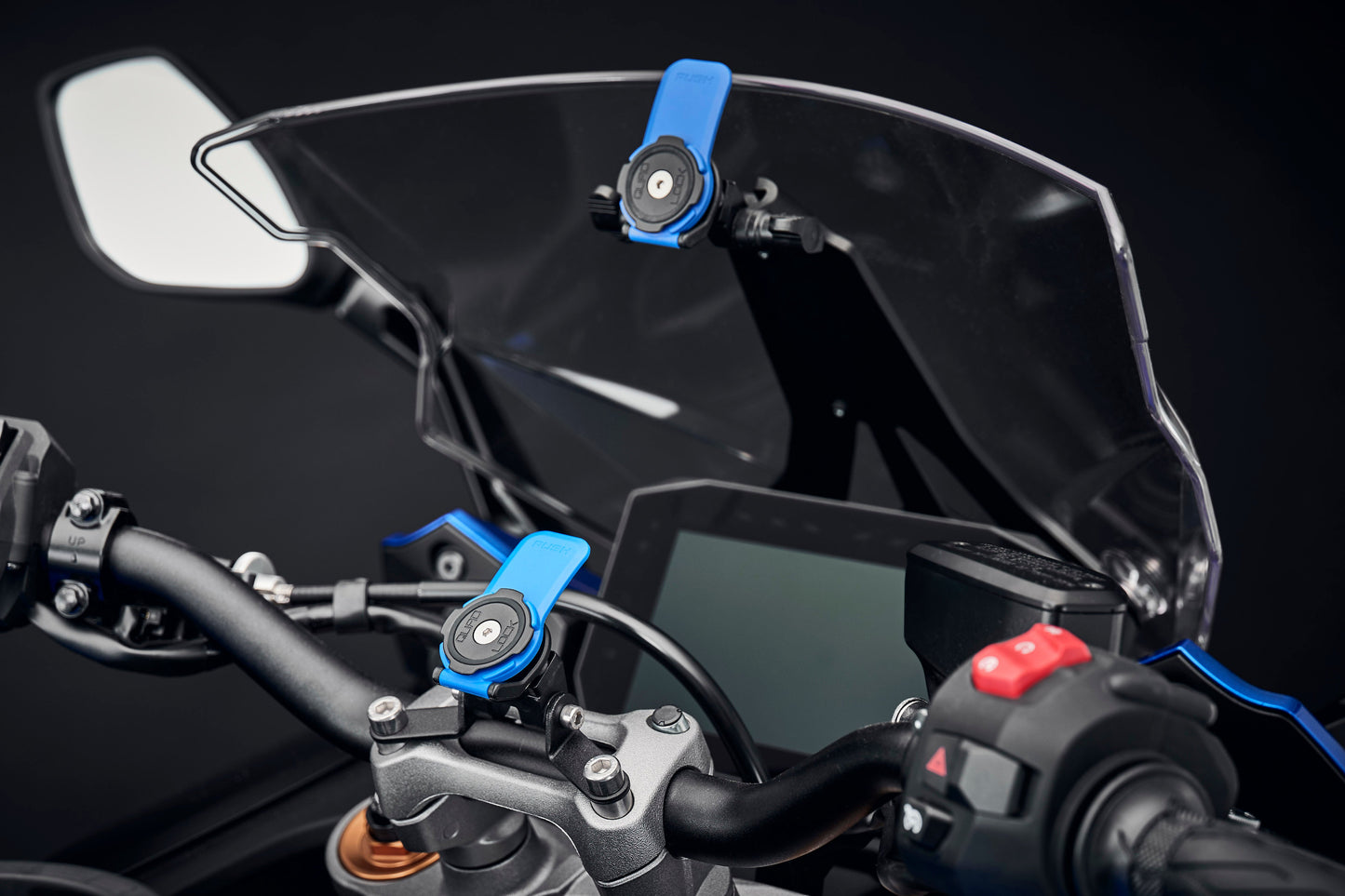 Navigatiesteun (stuurklemmontage) Evotech Performance voor Quad Lock - Suzuki GSX-S1000GX + (Plus) (2024+)