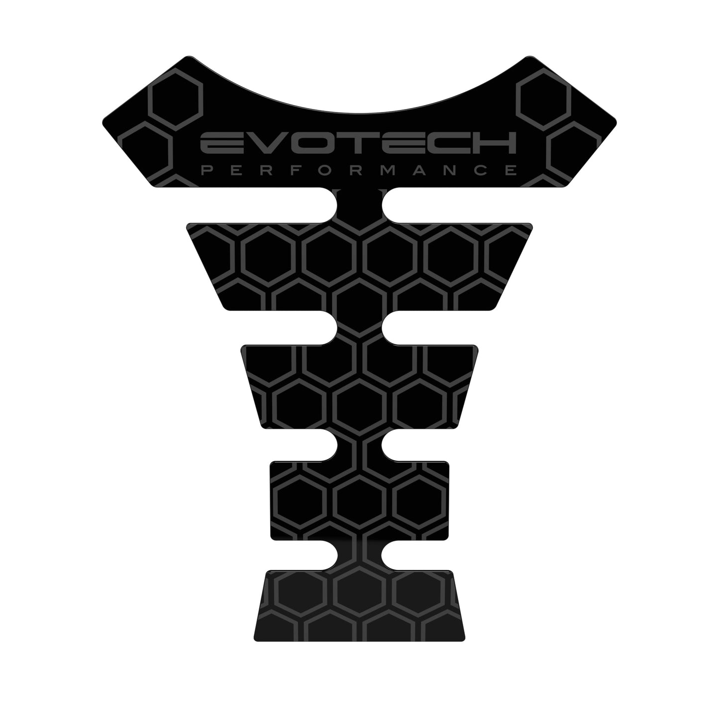 Evotech Performance Tankpad – Bescherming voor de benzinetank - Dark Grey Hexagon Pattern
