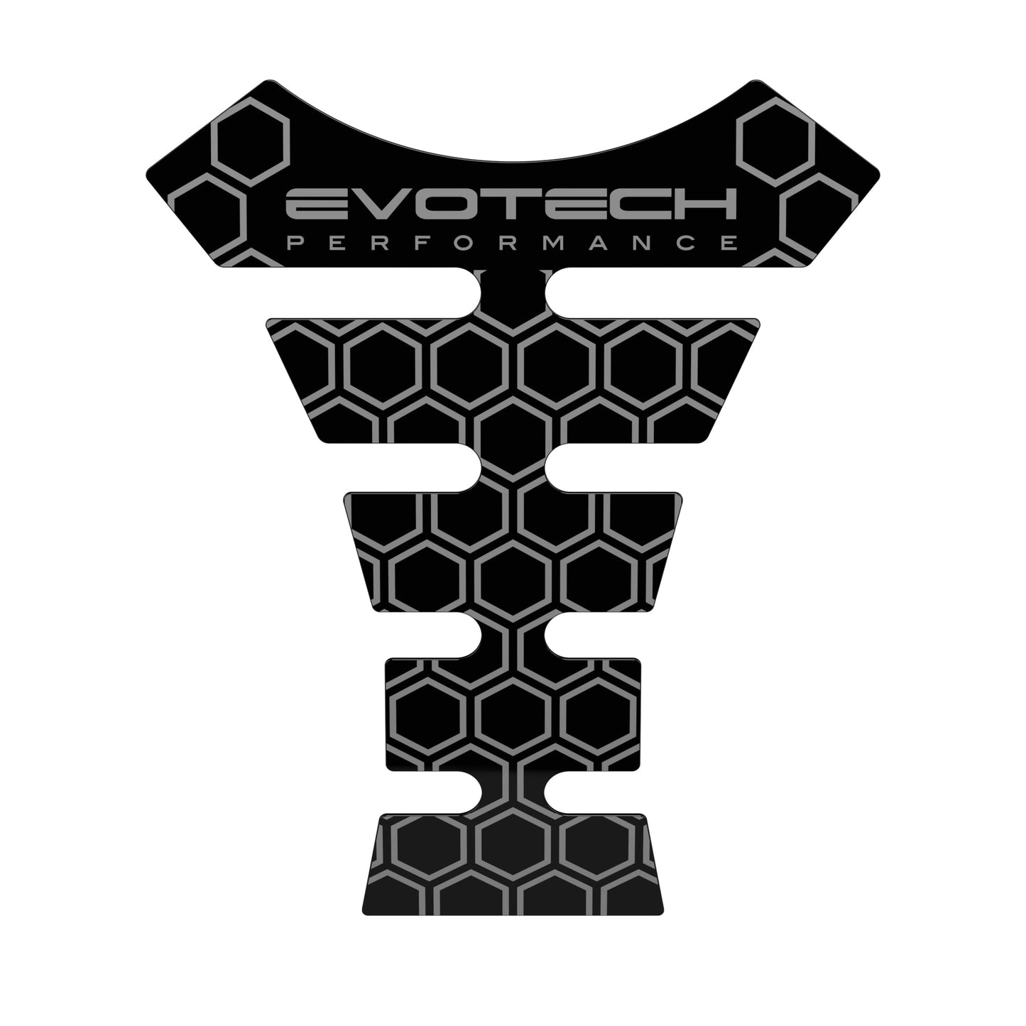 Evotech Performance Tankpad – Bescherming voor de benzinetank - Medium Grey Hexagon Pattern