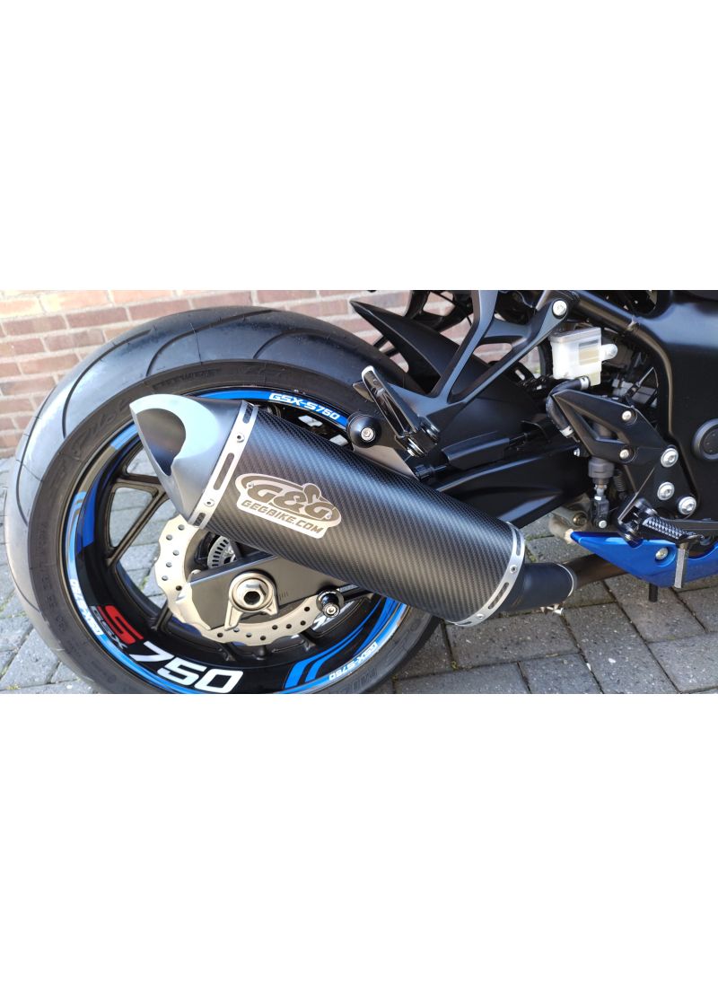 G&G Big Oval Spol-On Échappement GSX-S750 2015-2016