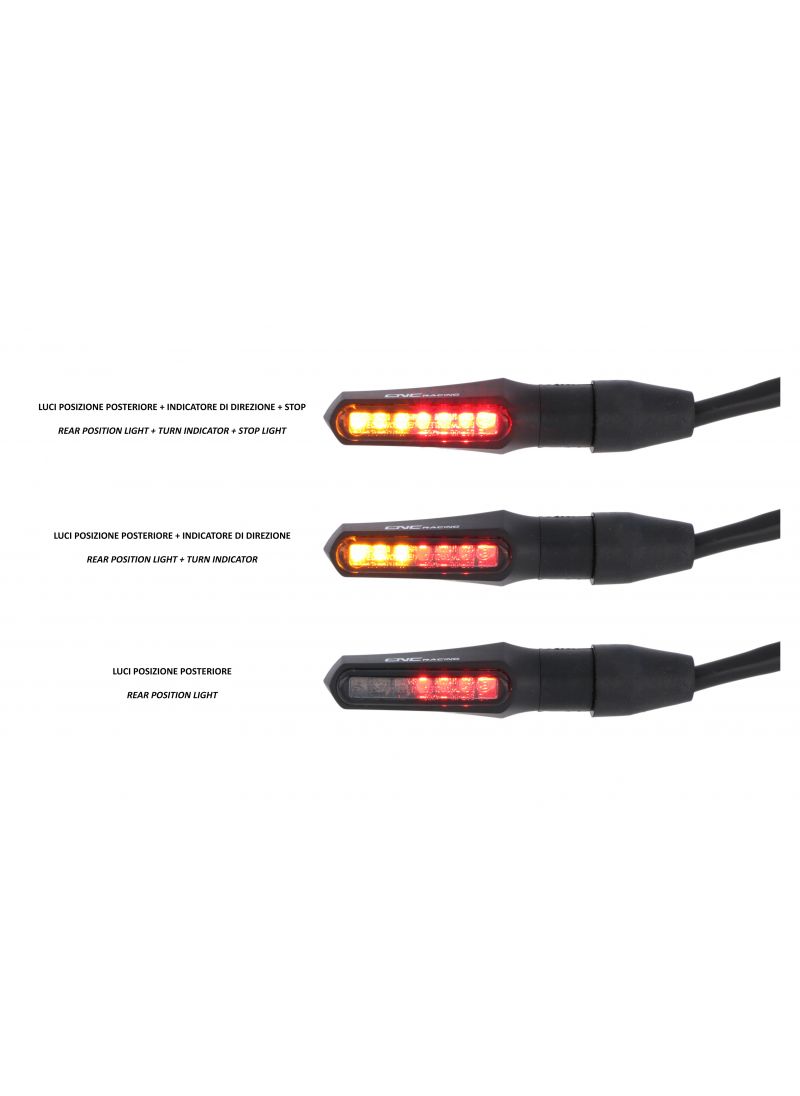 Knipperlicht-achterlicht-remlicht kit 'Task' CNC Racing BMW R12 NineT (2024+)