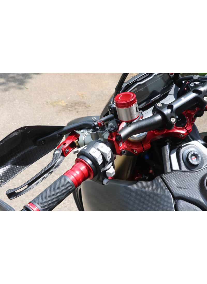 Brake and Clutch Fluid Reservoir Brackets - Ducati Hypermotard 698 Mono 2024+