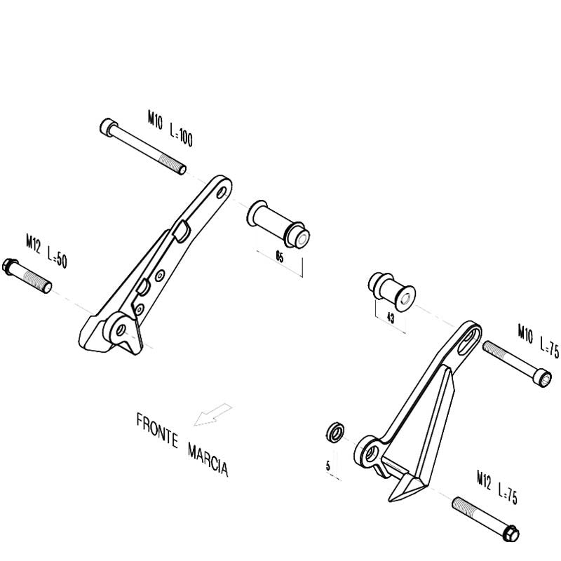 Offre outlet : Kit de tampons de protection Lightech – Honda CB650F (2014-2016)