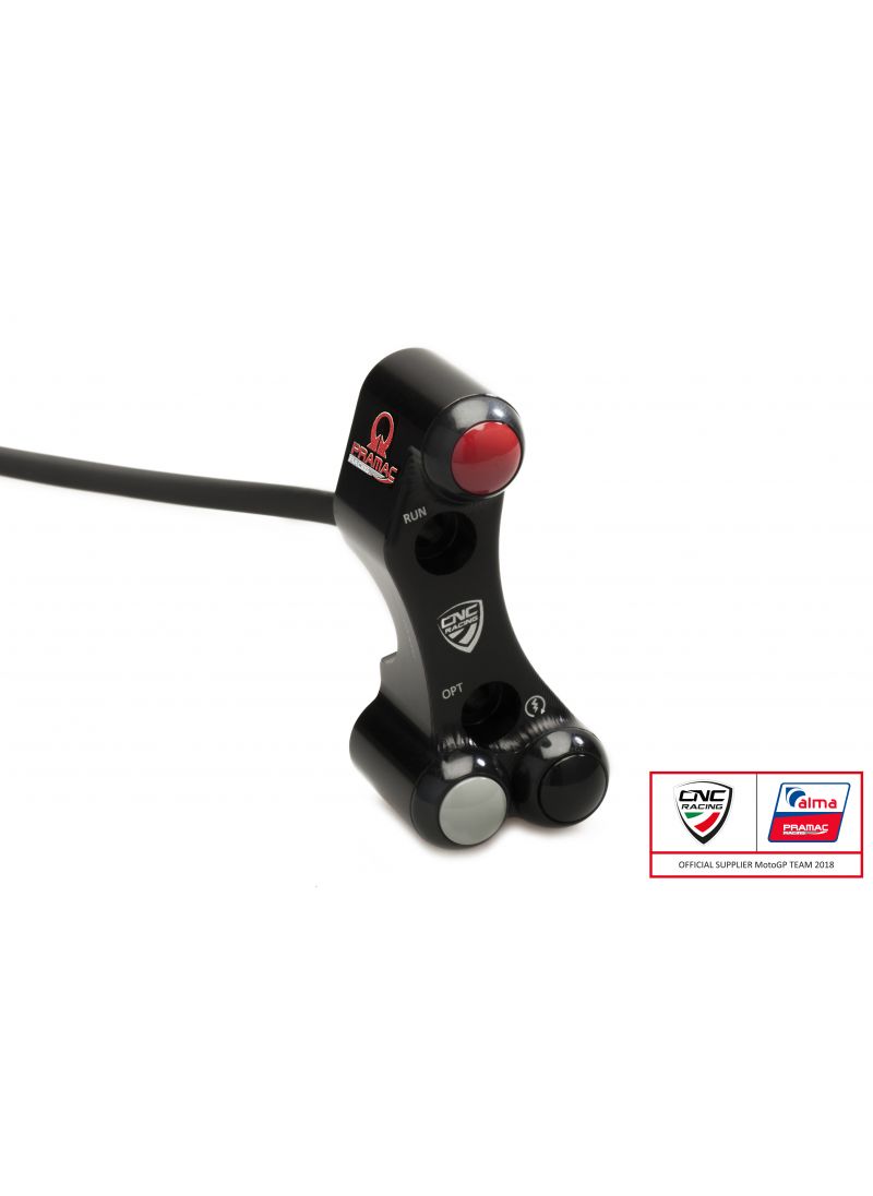 Right handlebar switch Pramac - OEM and RCS Brembo brake master cylinder Ducati Hypermotard 1100 EVO (2010-2012)