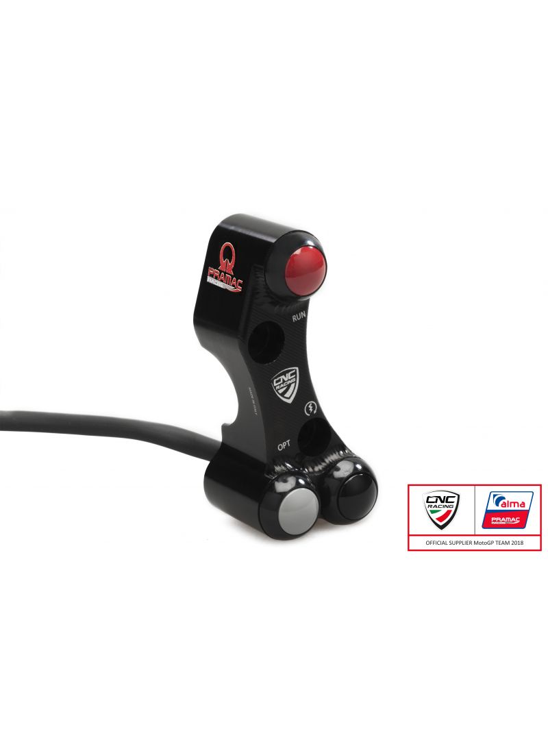 Commutateur de guidon droit PRAMAC - Brembo Billet CNC et maître-cylindre de frein à forgé Ducati Hypermotard 939 (2016-2018)