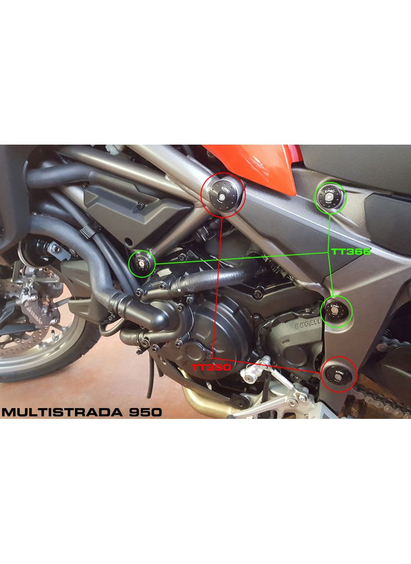 Kit Framecap pour trous plus petits Ducati Multistrada 950 Ducati Multistrada 950 S (2019-2021)