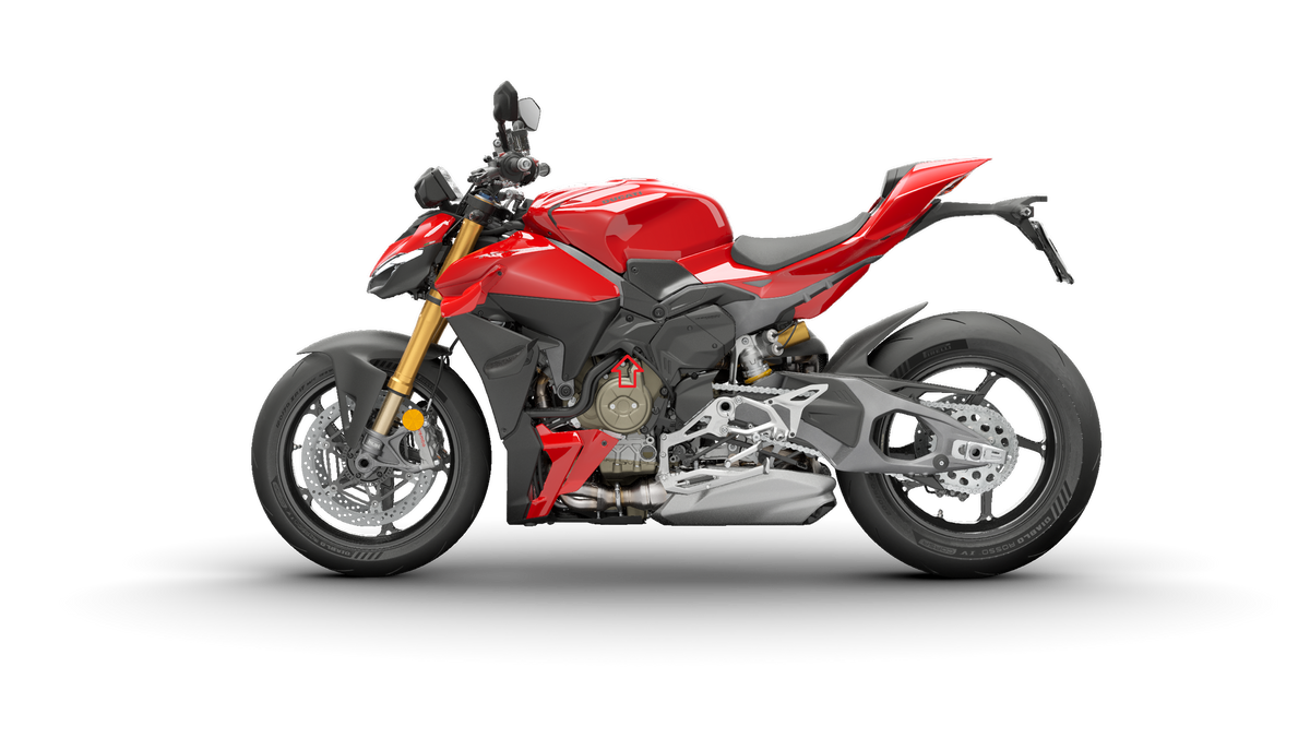 Motorblokdeksel (linkerzijde) Ducati Streetfighter V4 (2025+)