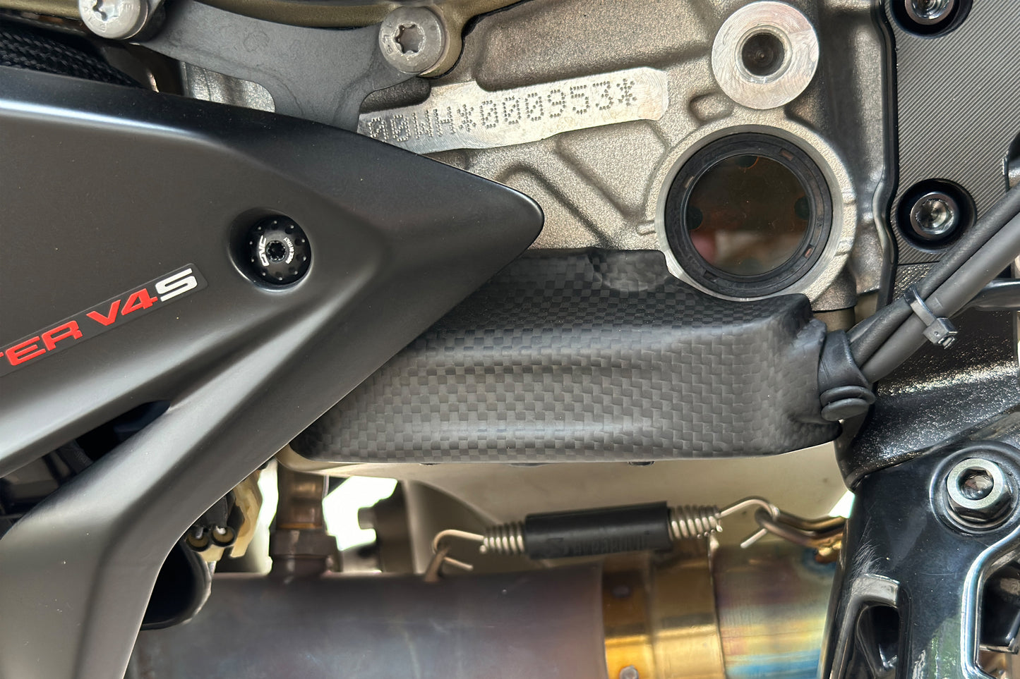 Couverture de câble rapide du carbone Matt Ducati Ducati Streetfighter V4 SP2 (2023-2024)