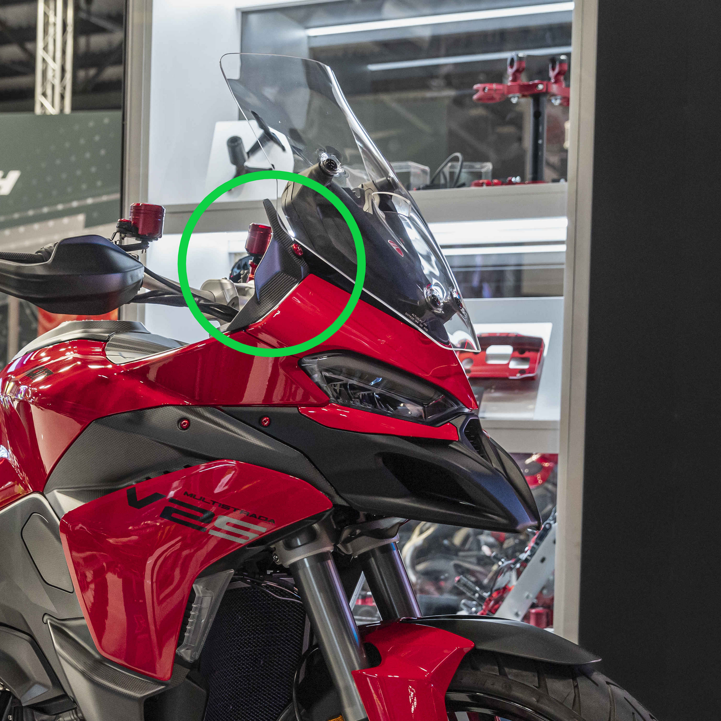 CNC Racing Windgeleiders (deflectors) mat carbon Ducati Multistrada V2 2025+