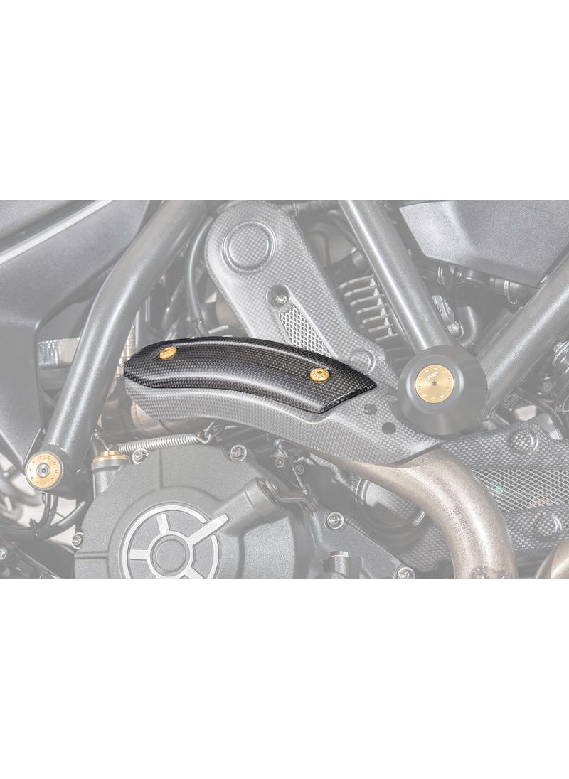 Garde à chaleur du feu d'échappement Ducati - Matt Carbon Ducati Scrambler Sixty2 (2016-2021)