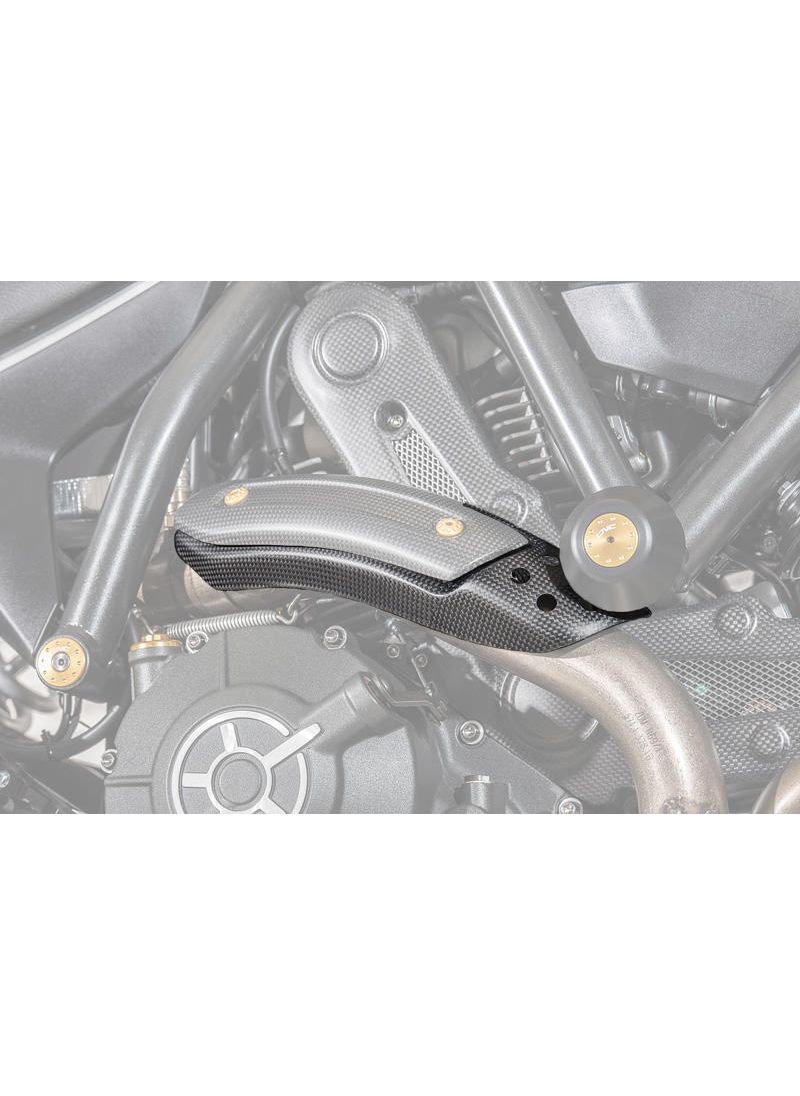 Gardée du feu d'échappement Hold Ducati - Matt Carbon Ducati Scrambler Cafe Racer (2017-2018)