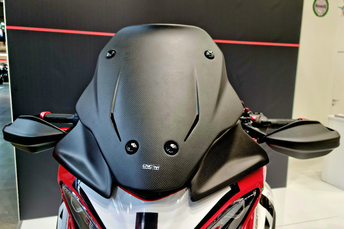 Luchtgeleiders mat carbon Ducati Multistrada V4 (2021+) vooraanzicht