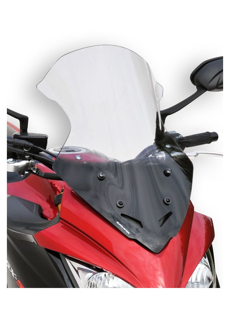 Écran Ermax élevé + 11 cm (hauteur totale 57 cm) pour GSX S 1000 F (Kit d'ajustement incl.) 2015