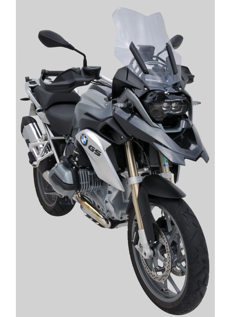 En pare-brise de la taille des stocks Ermax 38 cm pour R1200GS / Adventure (Kit d'adaptation incl.) 2013-2016