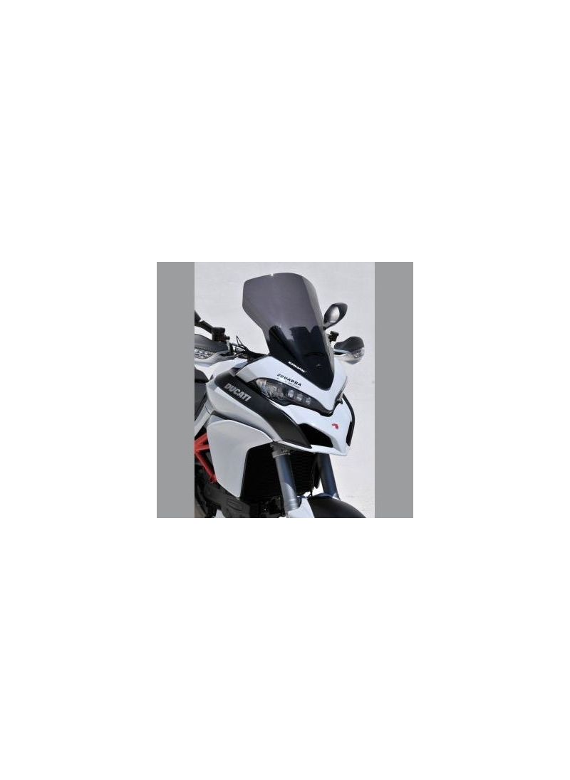 En pare-brise de la taille des stocks Ermax 52 cm avec apport d'air pour 1200 Multistrada (Kit d'adaptation incl.) 2015/2016