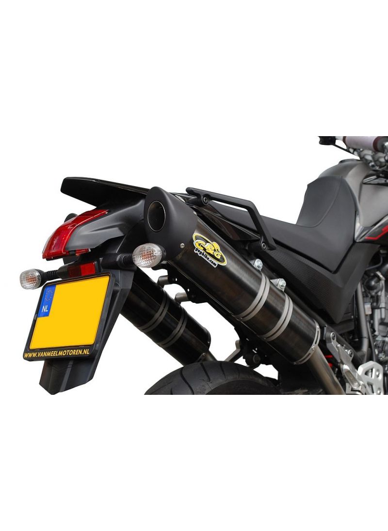 Kit d'échappement ovale G&G Yamaha XT660X XT660R 2004-2016