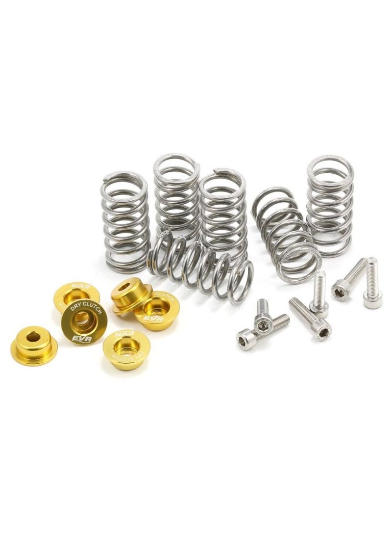 Dry clutch kit with gold coloured 6mm retainers, springs, bearing and bolts Ducati 998S (2002-2003)