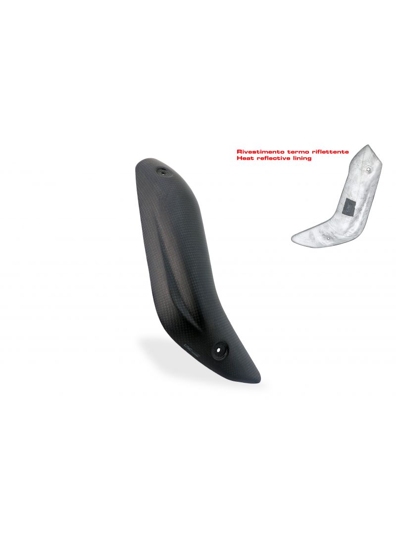 Bouclier thermique en carbone pour linkpipe akrapovic complet système Ducati Multistrada V4 / V4S 2020+ Ducati Multistrada V4 S Sport (2021+)