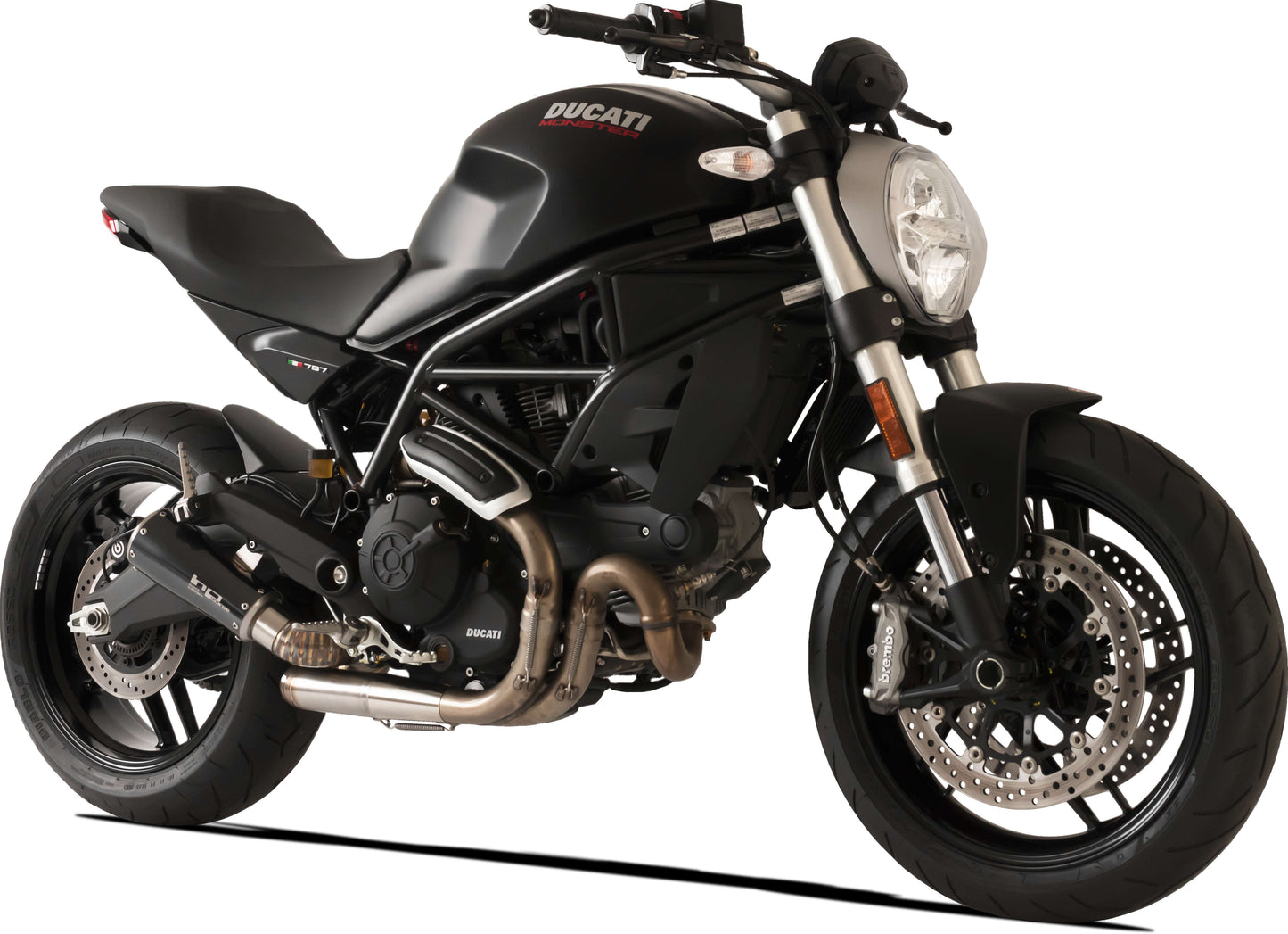 HP Corse échappement GP07 Black Ducati Monster 797 2017-2020