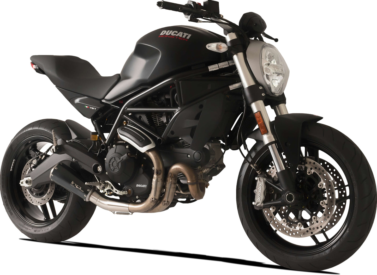 HP Corse échappement GP07 Black Ducati Monster 797 2017-2020