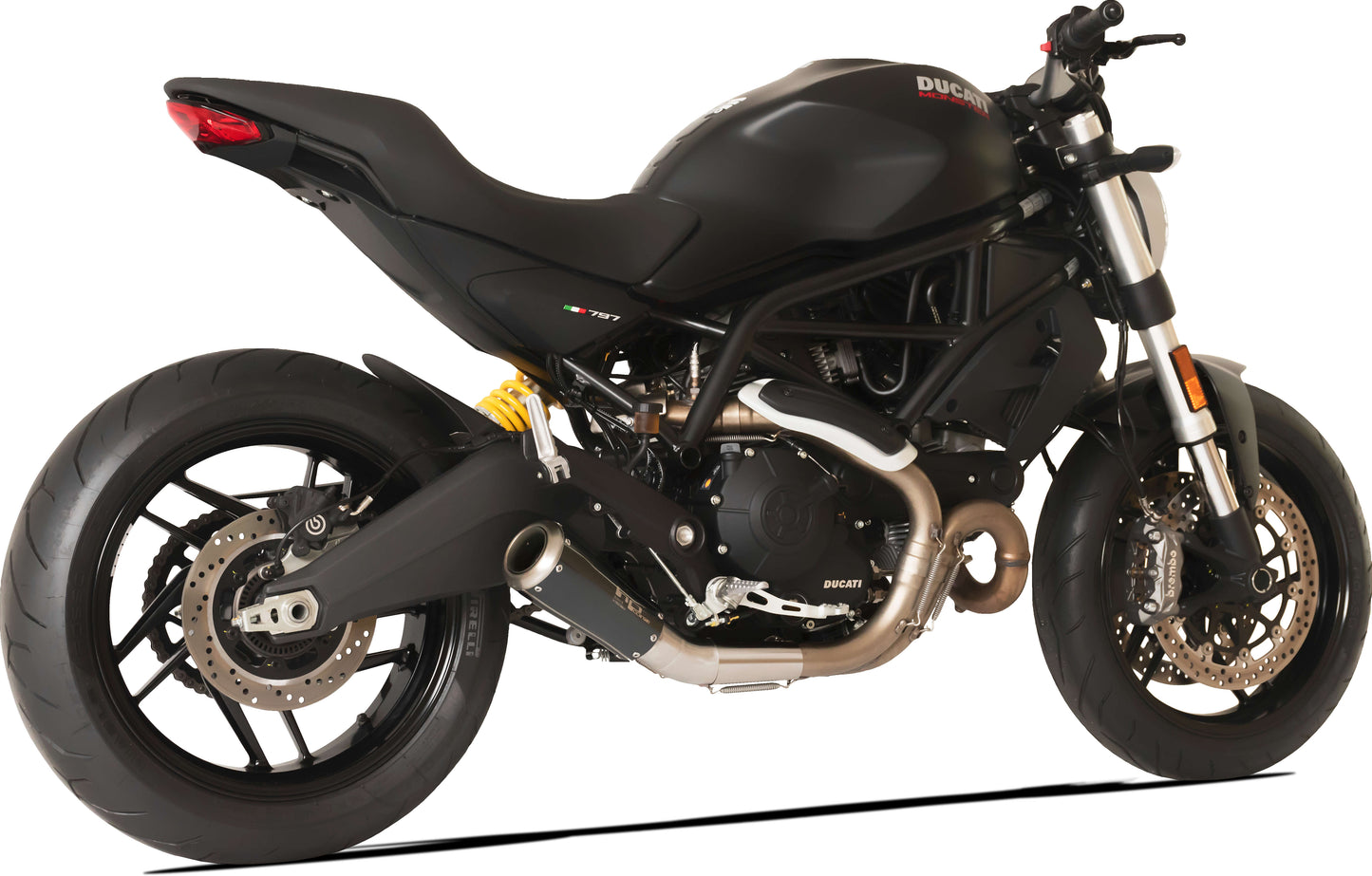 HP Corse échappement GP07 Black Ducati Monster 797 2017-2020