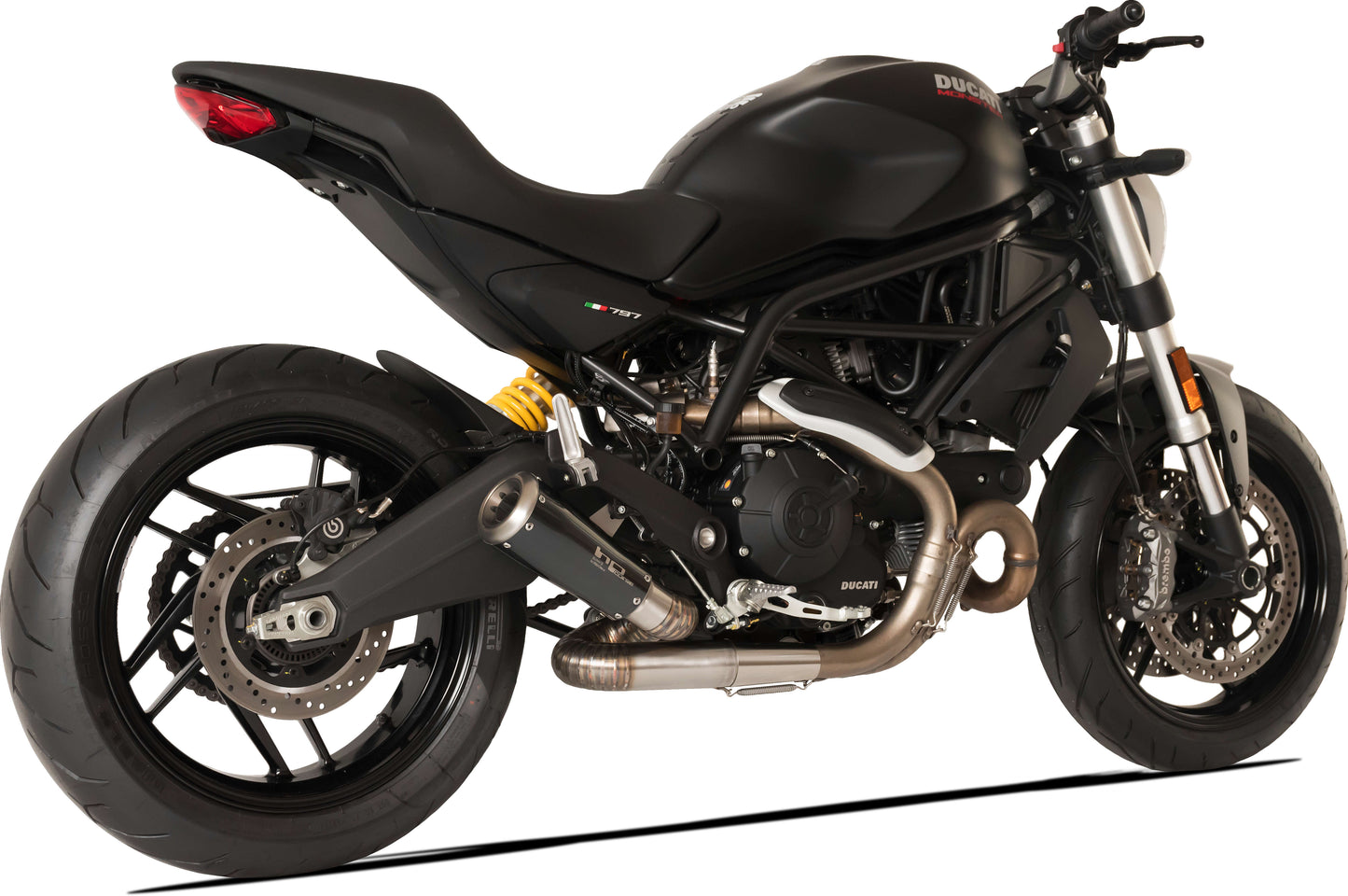 HP Corse échappement GP07 Black Ducati Monster 797 2017-2020