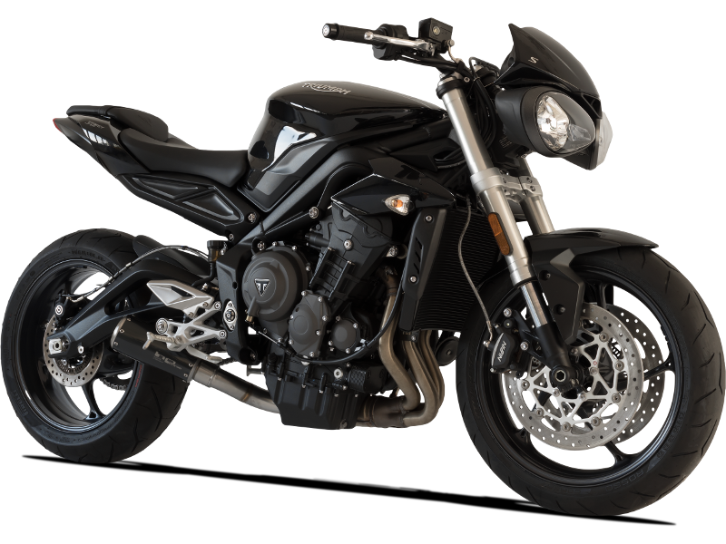 HP Corse échappement GP07 Black Triumph Street Triple 765 2017-2022