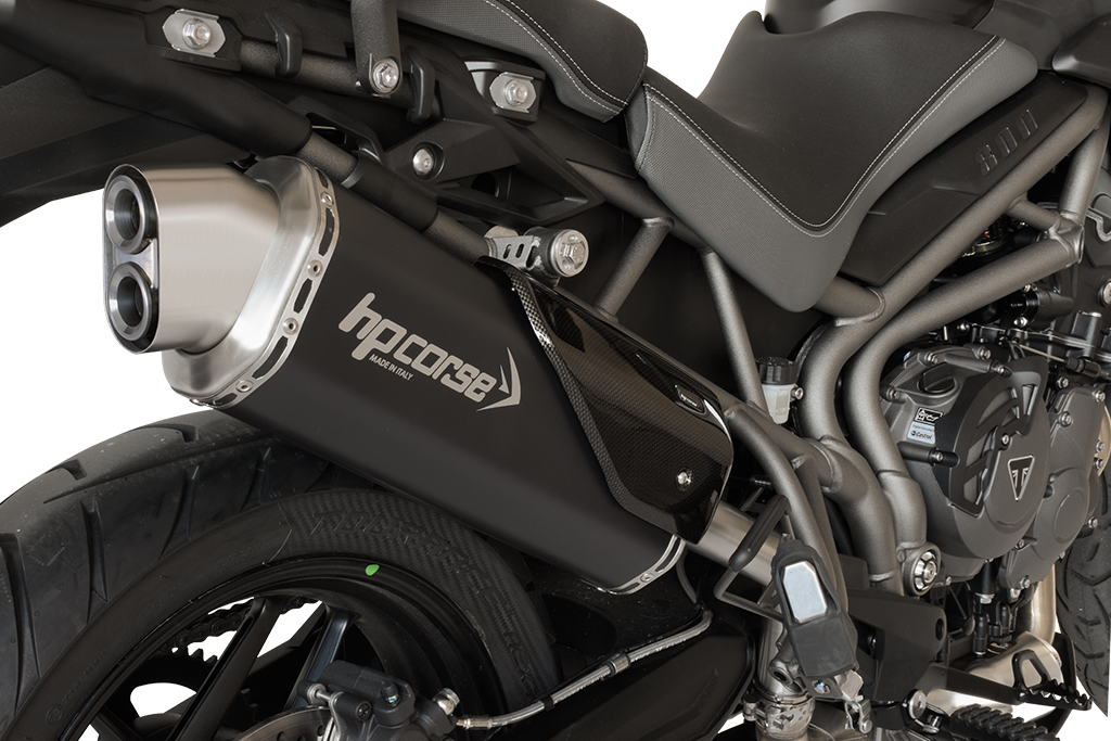 HP Corse échappement 4-Track R Black Triumph Tiger 800 XC 2015-2017