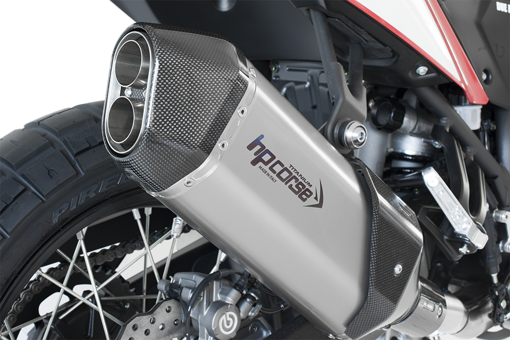 HP Corse SPS Carbon Short Titanium Yamaha Tenere 700 2019+