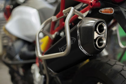 HP Corse échappement SPS Carbon Black Moto Guzzi V85 TT 2019+
