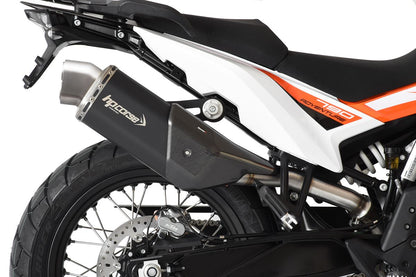 HP Corse échappement 4-Track R Short Black KTM 790 Adventure 2019-2024