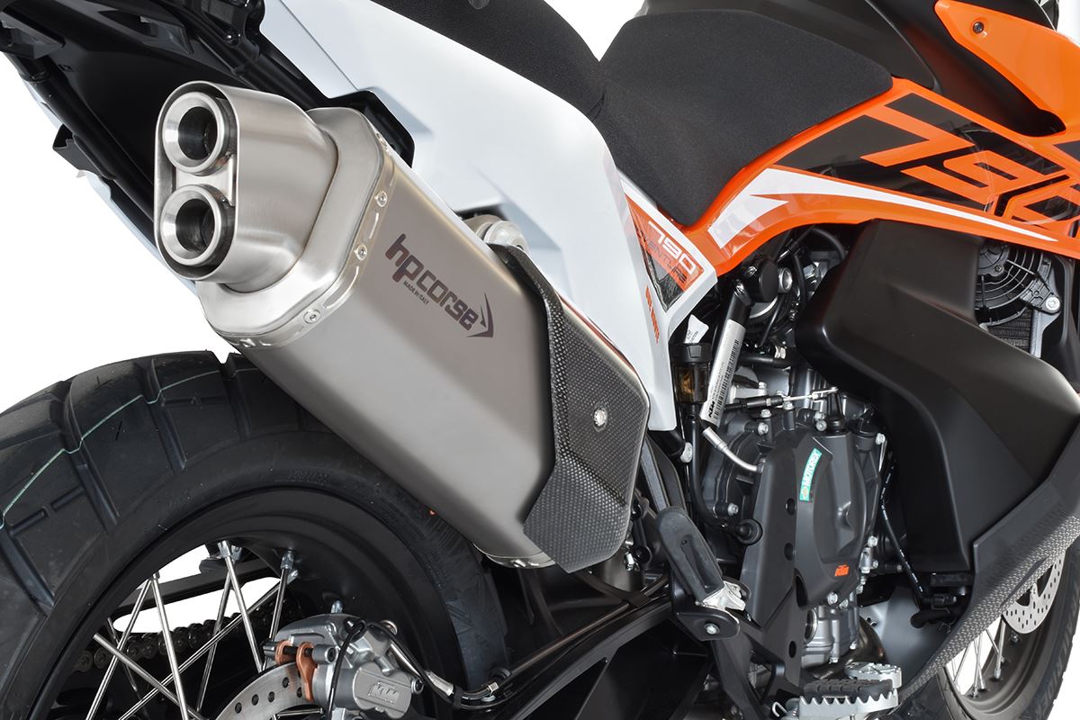 HP Corse échappement 4-Track R Short Satin KTM 790 Adventure 2019-2024