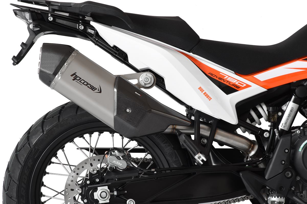HP Corse Shappe SPS Carbon Short Titanium KTM 790 Adventure 2019-2024