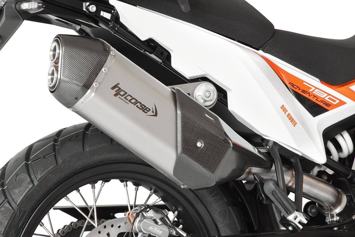 HP Corse Shappe SPS Carbon Short Titanium KTM 790 Adventure 2019-2024