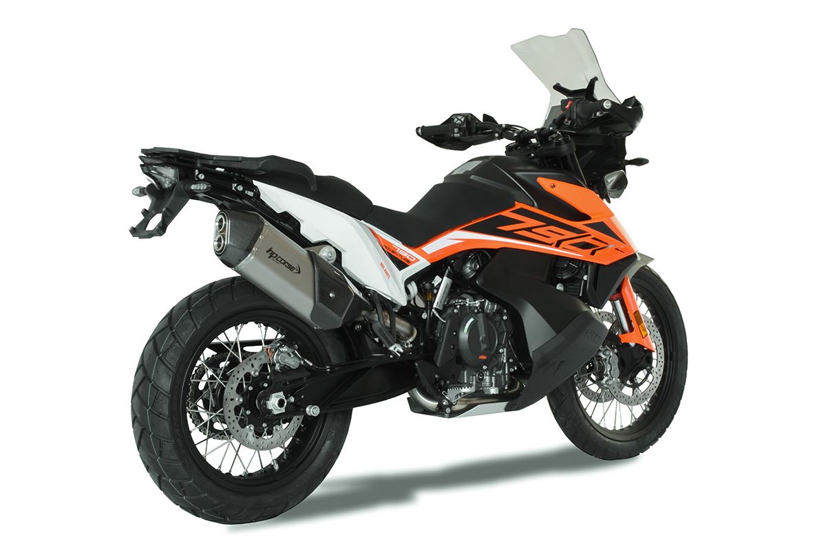 HP Corse Shappe SPS Carbon Short Titanium KTM 790 Adventure 2019-2024